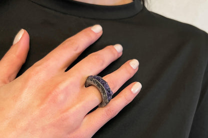 Amethyst Silver Ring