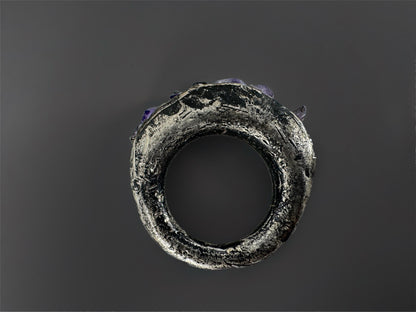 Amethyst Silver Ring