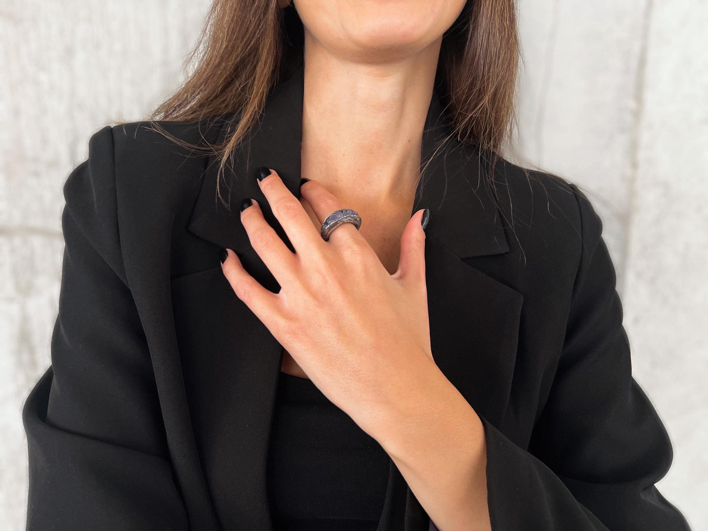 Amethyst Silver Ring