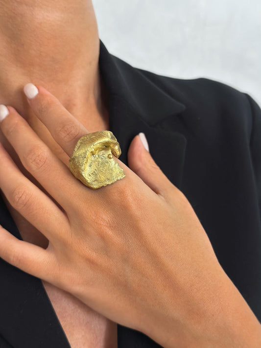 Freeform Brass Ring