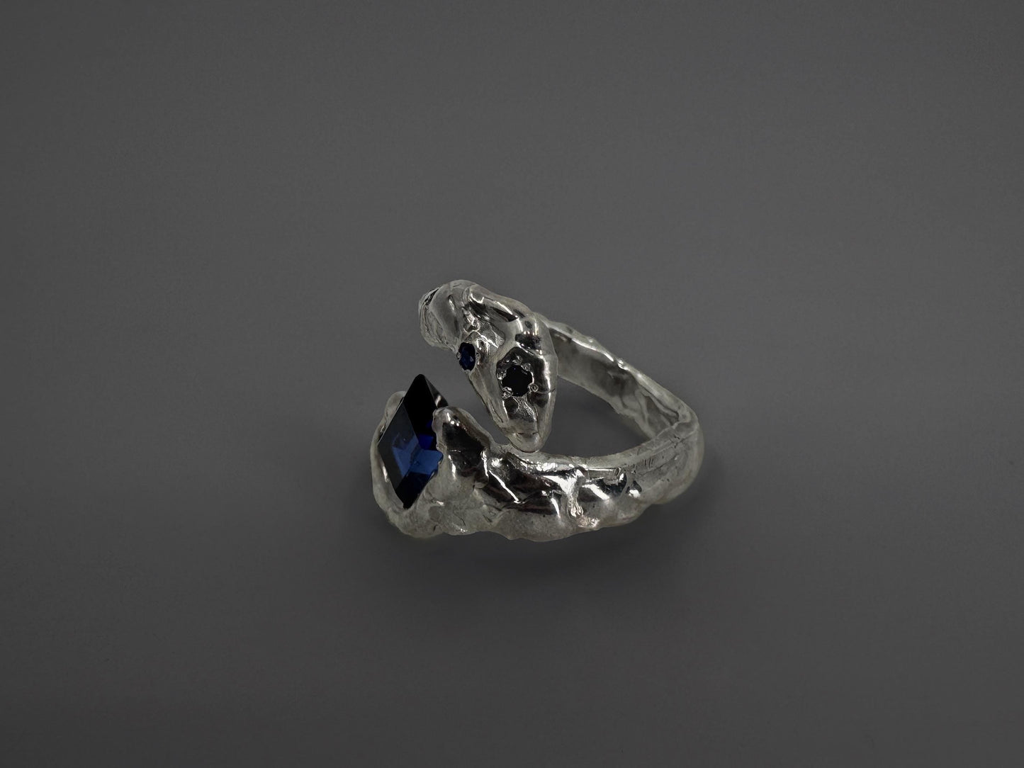 Blue Zircon Ring