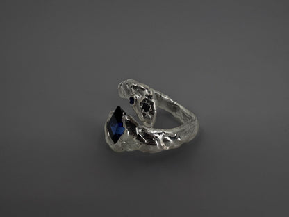 Blue Zircon Ring