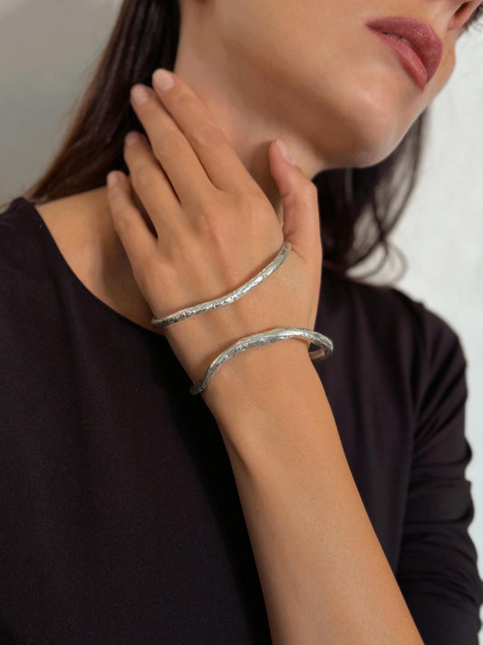 Silver Palm Bracelet